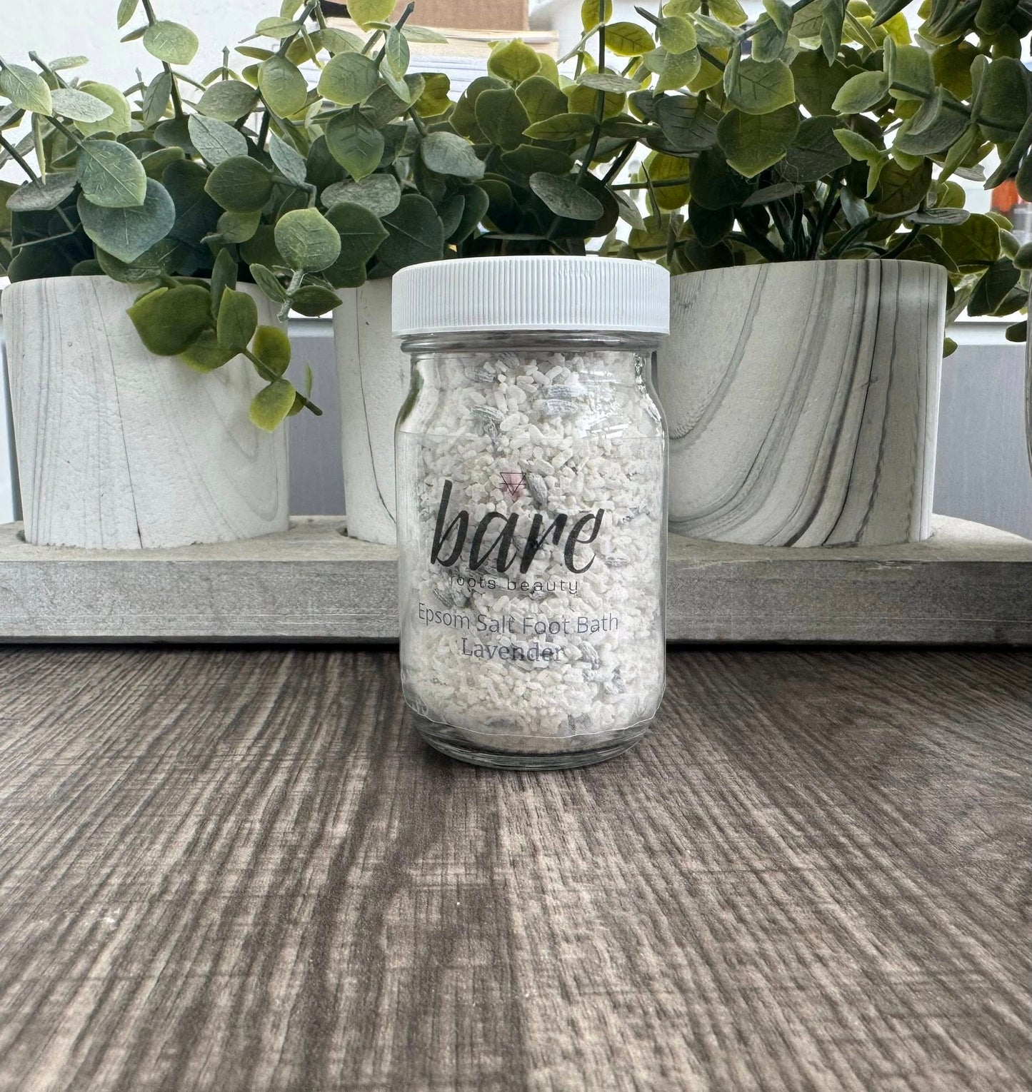 Epsom Salt Foot Bath in Lavender