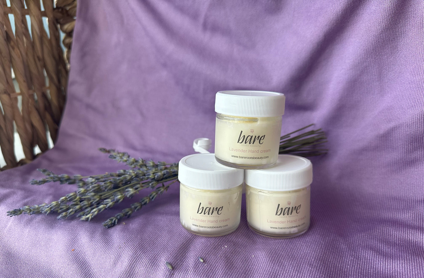 Lavender hand cream sample