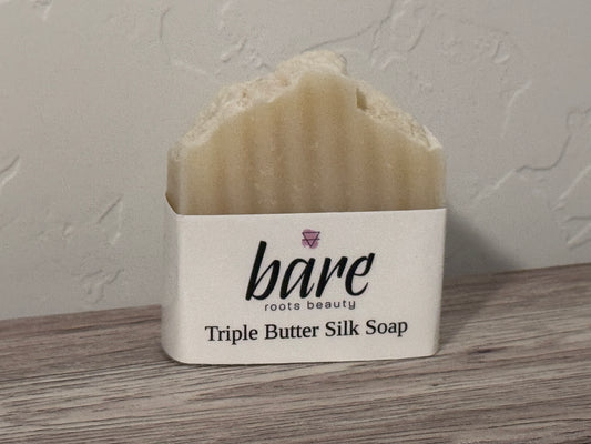 Triple butter silk soap